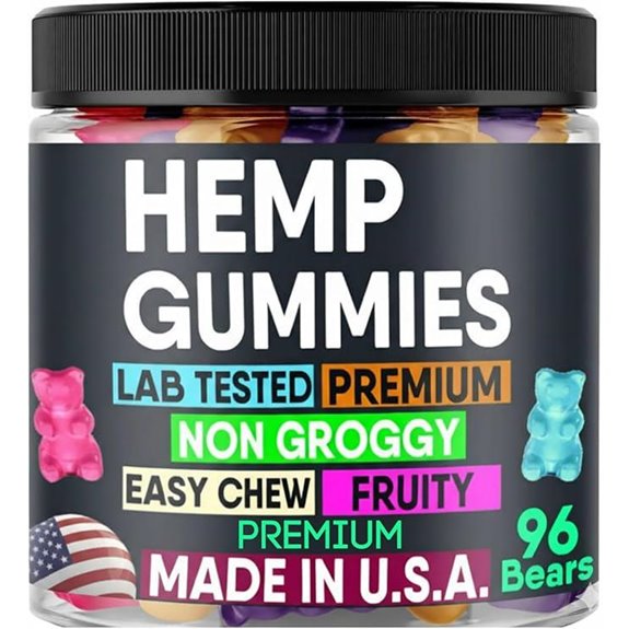 Hemp Gummies: Calm Sleep Support Bears (96)