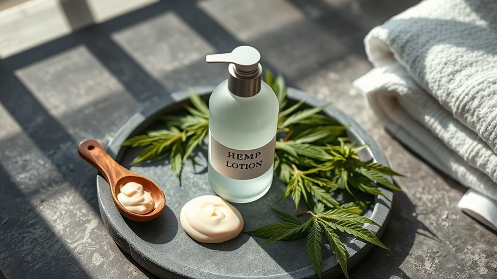 hemp lotion hydration texture scent
