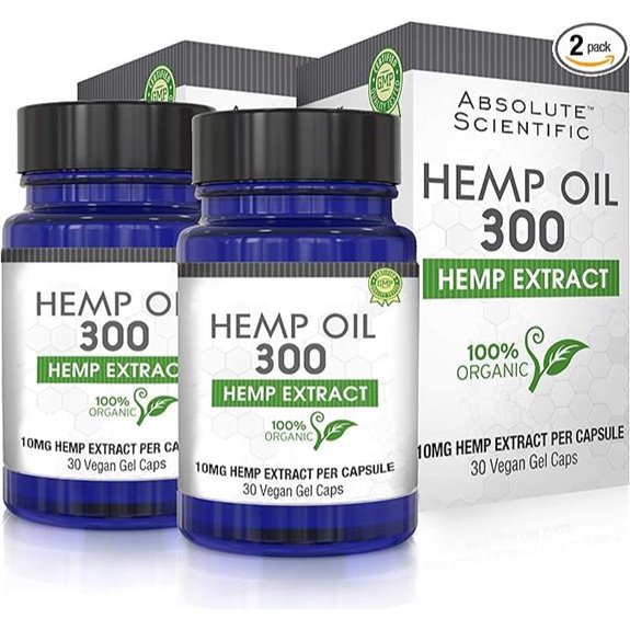 Absolute Nutrition Hemp Oil Capsules 2-Pack (60ct)
