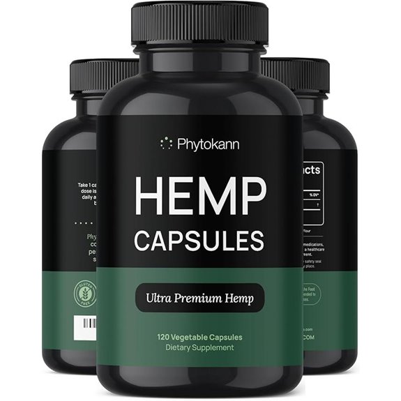 Hemp Oil Capsules: Calm Immune Support 120 Servings