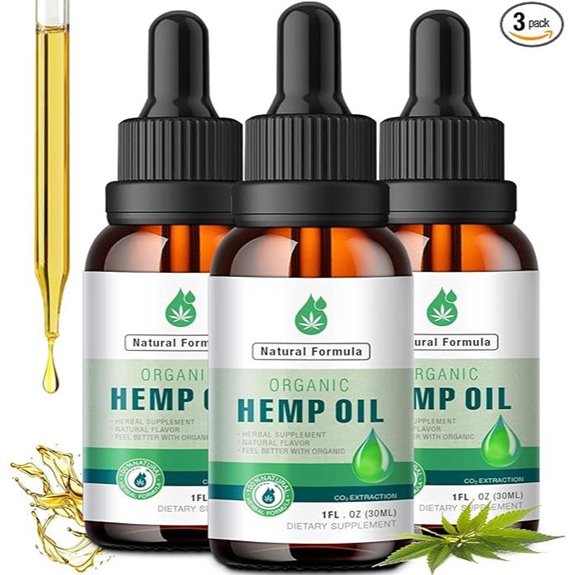Hemp Oil Drops for Pain & Anxiety (3 Pack)