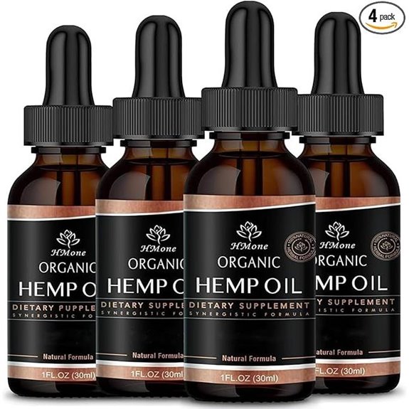 Hemp Oil 4-Pack Maximum Strength Drops