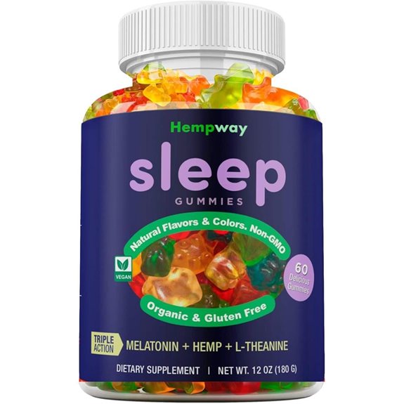 Hemp Sleep Gummies with Melatonin Hemp L-Theanine
