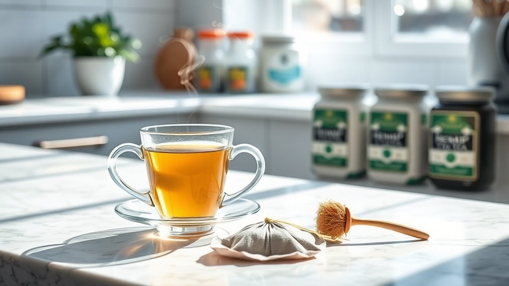 hemp tea quality and effects