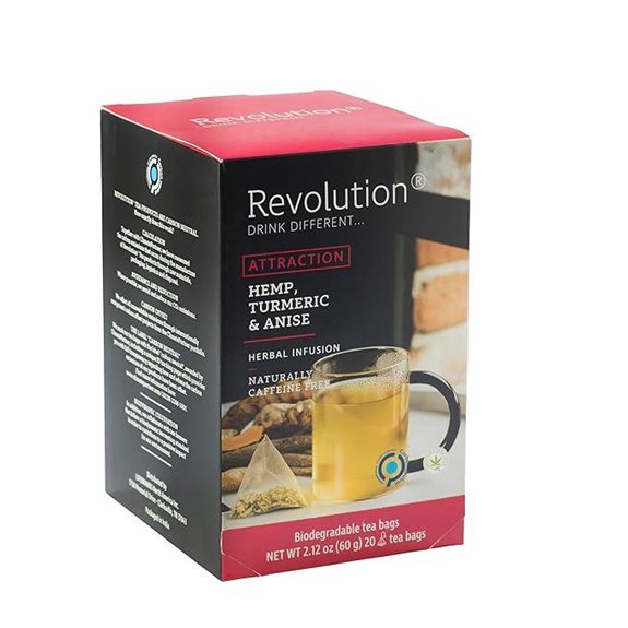 Attraction Hemp Tea with Turmeric & Anise blend