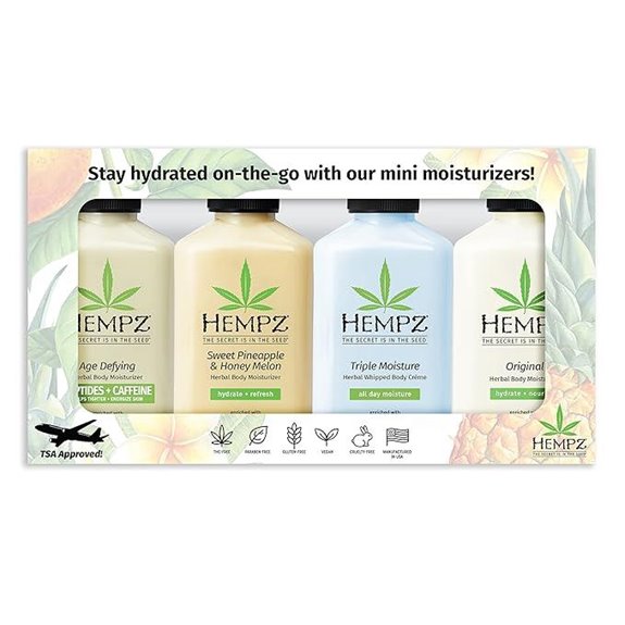 Hempz Everyday Favorities 4-Piece Mini Lotion Gift Set 2.25 oz