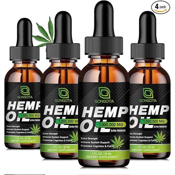 High Potency Hemp Oil 1,000,000 Strength (4-Pack)