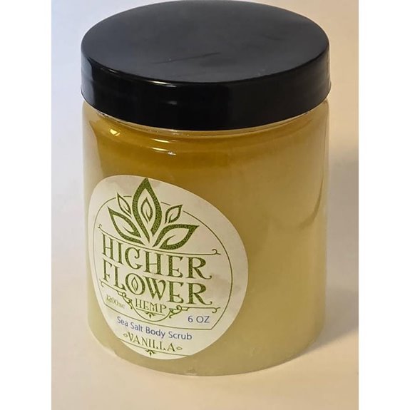 Higher Flower Salt Body Scrub with Vanilla Essence