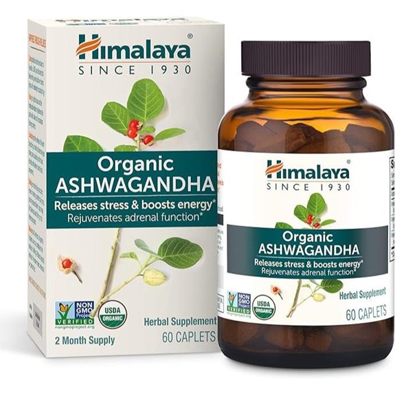 Himalaya Organic Ashwagandha Root (60 Caplets)