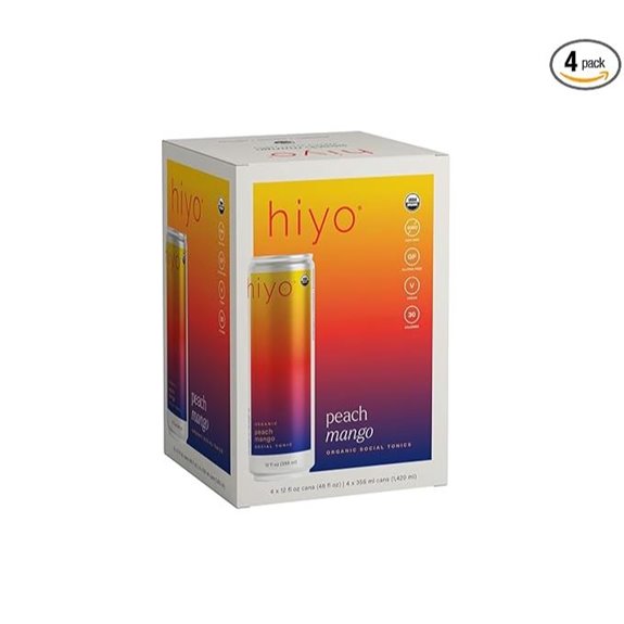 Hiyo Organic Social Tonic: Peach Mango (4)