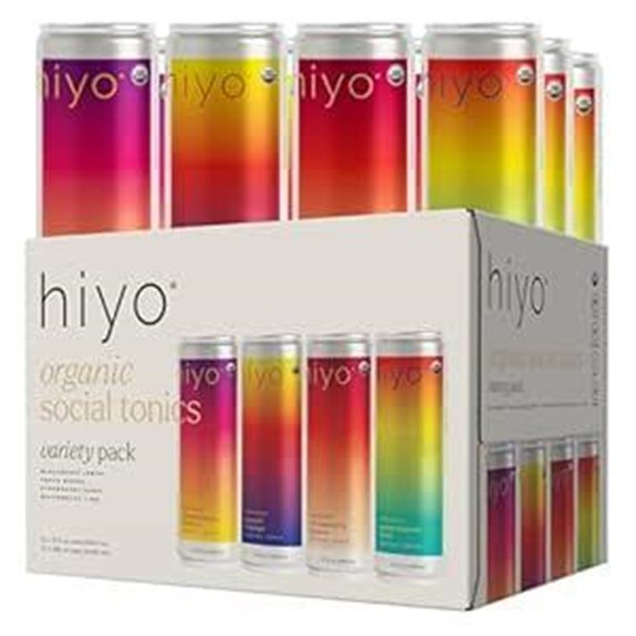 Hiyo Organic Social Tonic Variety Pack (12)