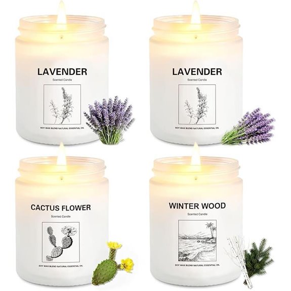 Holiday & Christmas Soy Candles Gift Set (4-Pack)