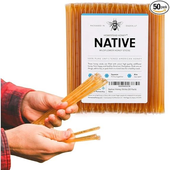 Homestead Honey Native Honey Sticks (50-Pack)