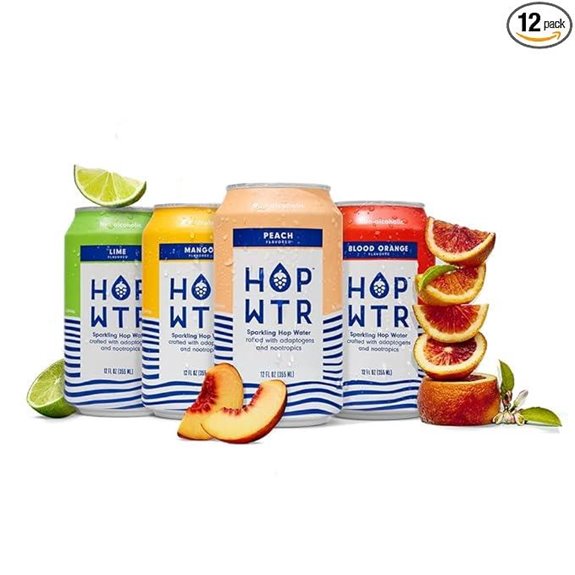 Hop WTR Sparkling Hop Water Variety Pack 12-Pack