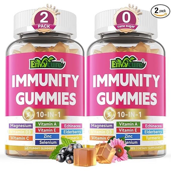 Immunity Support Gummies with Vitamins C D Zinc