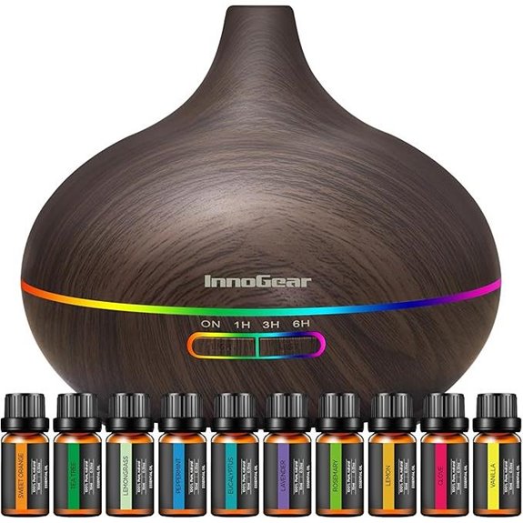 InnoGear Aromatherapy Diffuser & 10 Oils Set