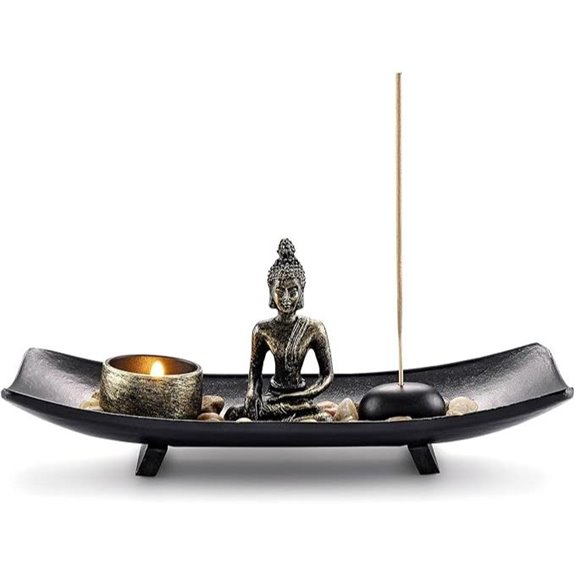 Jovivi Zen Garden Set with Buddha Statue Decor