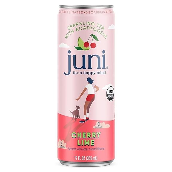 Juni Sparkling Adaptogen Drink: Focus Cherry Lime