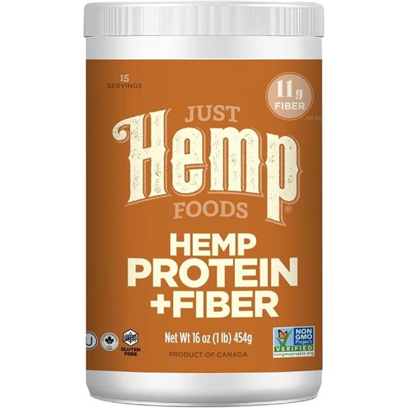 Just Hemp Foods Hemp Protein Powder + Fiber (16 oz)