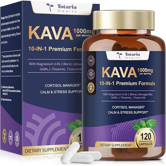 Kava Kava 1000mg with Magnesium Capsules
