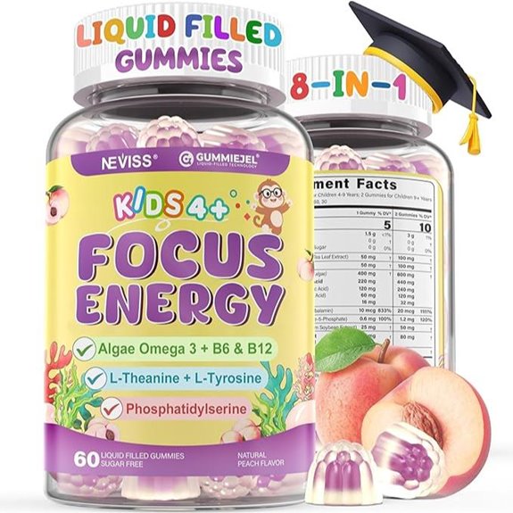 Kids Focus Gummies: Brain Support for Attention & Memory (60)