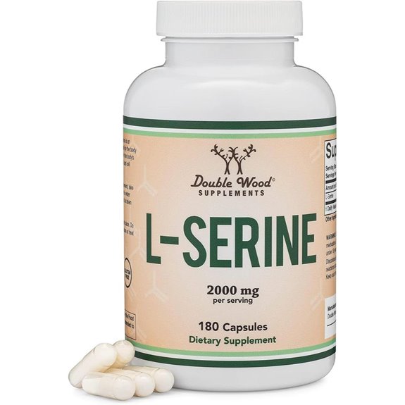L-Serine Capsules 2000mg 180 Count 500mg Each