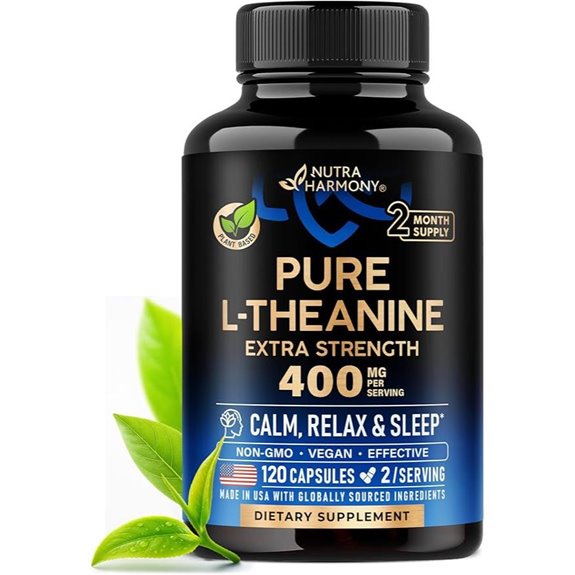 L-Theanine 400 mg Stress Relief Supplement (120 capsules)