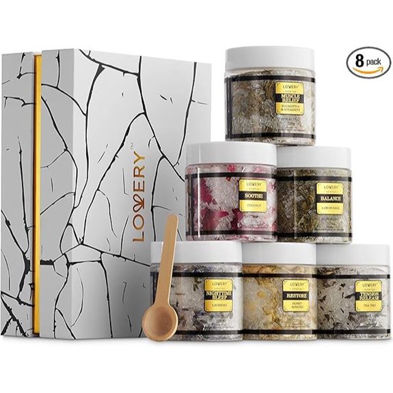 Lavender Eucalyptus Bath Salt Gift Basket for Mom