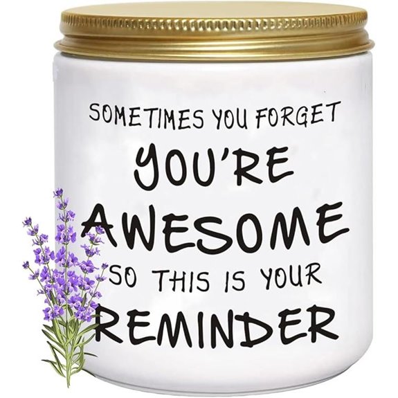 Lavender Scented Candles Gift for Women (8 Words)