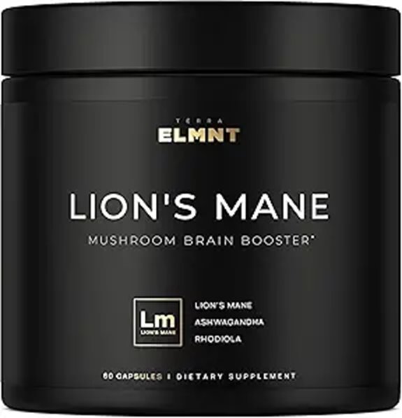 Lion’s Mane Nootropic Brain Supplements with Ashwagandha Rhodiola