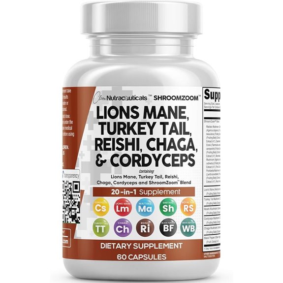 Lions Mane 20-in-1 Mushroom Supplement (1 Pack)