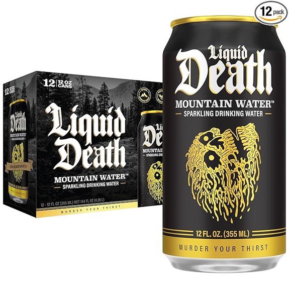 Liquid Death Sparkling Mountain Water (12-Pack)