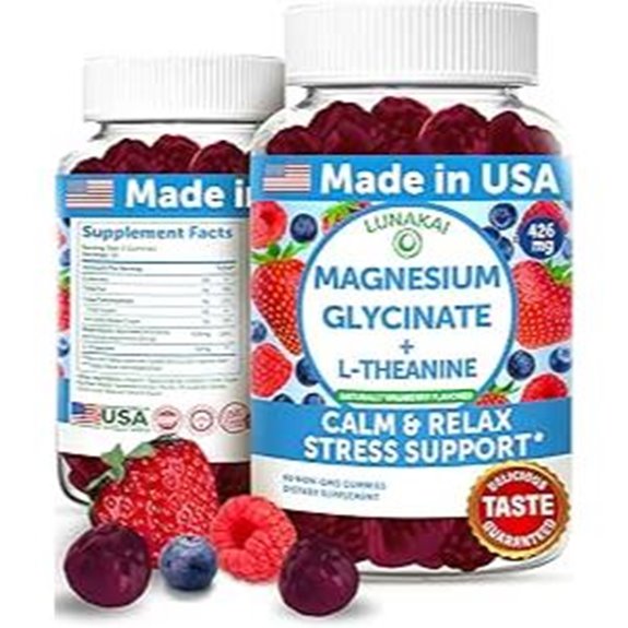 Lunakai Magnesium Glycinate Gummies 426mg with L-Theanine