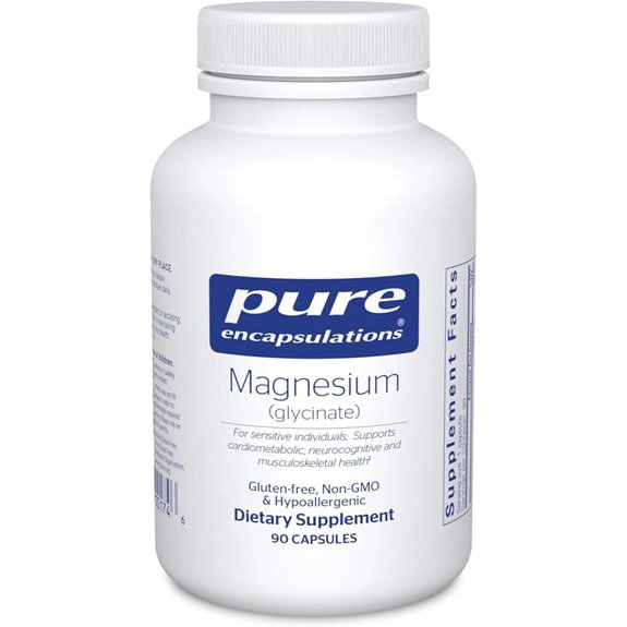 Magnesium Glycinate Supplement for Stress Sleep Heart Health