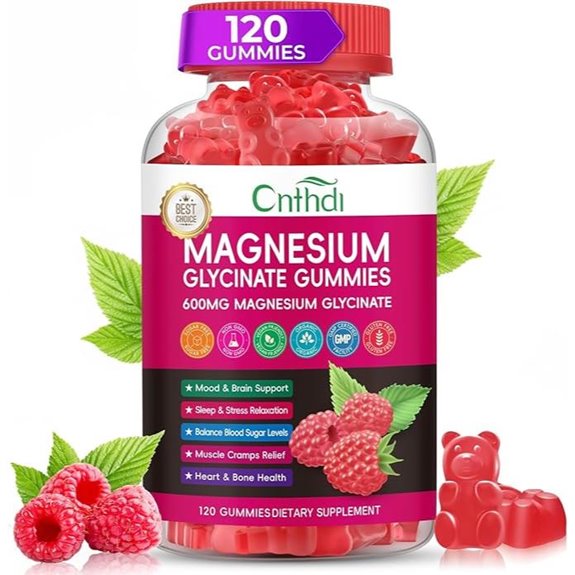 Magnesium Glycinate Gummies 600mg for Relaxation and Sleep