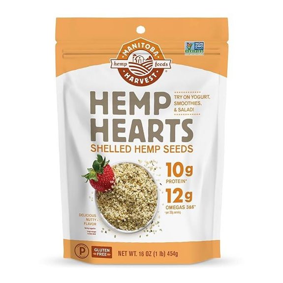 Manitoba Harvest Shelled Hemp Seeds 16oz