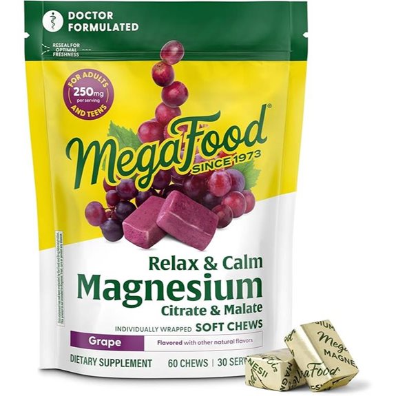 MegaFood Relax + Calm Magnesium Soft Chews (60)