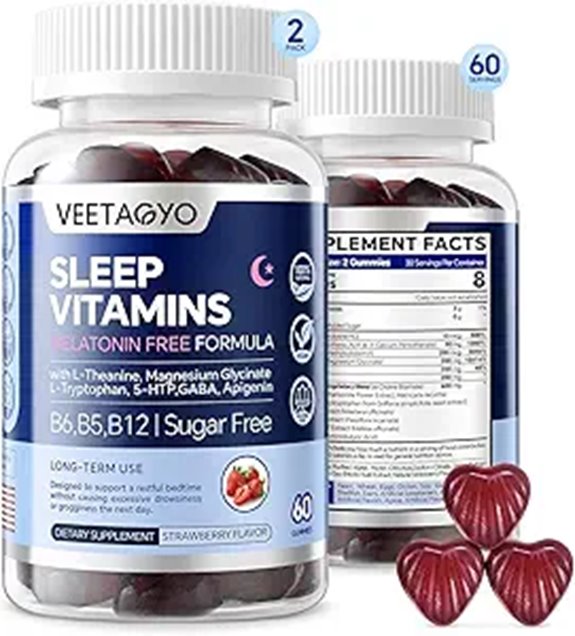 Melatonin-Free 5-HTP GABA Gummies with L-Theanine