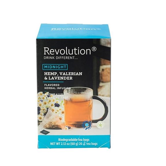 Midnight Hemp Valerian & Lavender Tea (20 Count)
