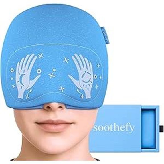 migraine relief cap with mask
