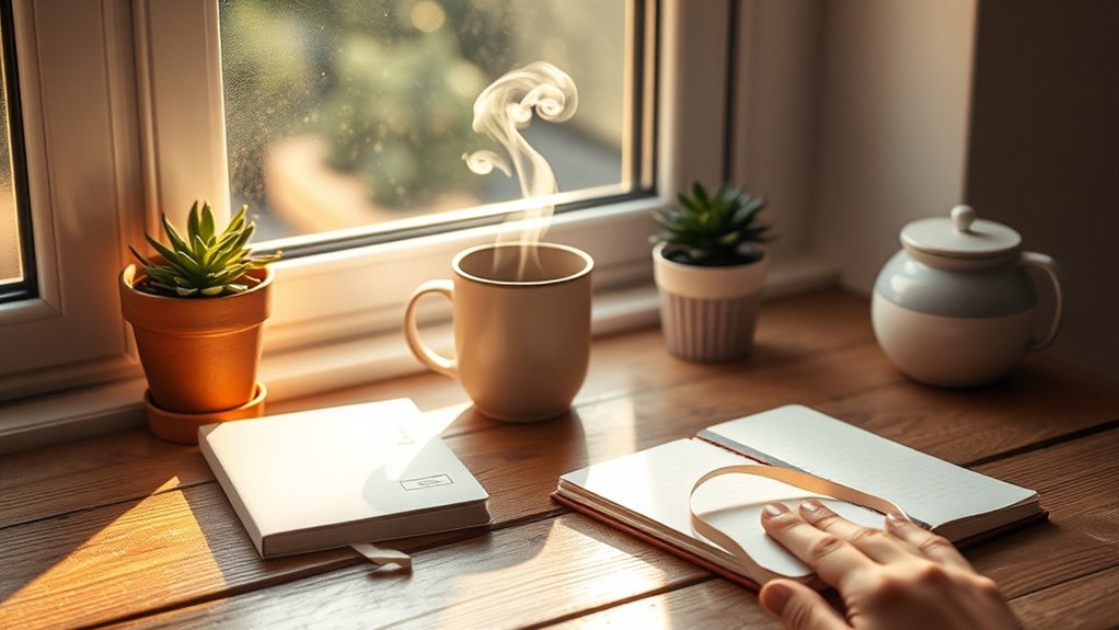mindful breathing and gentle stretching routines
