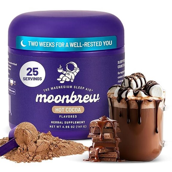MoonBrew Nighttime Magnesium Hot Cocoa for Sleep