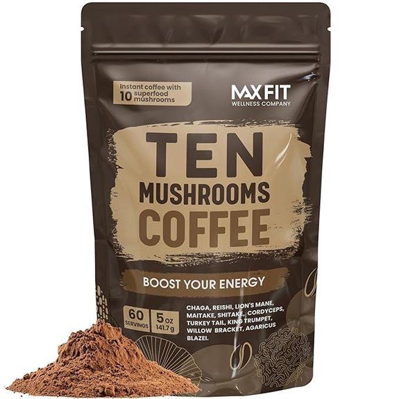 Mushroom Coffee with Immune-Boosting Mushrooms Blend