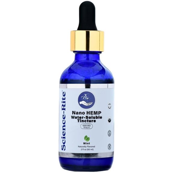 Nano Water-Soluble Hemp Drops - Ultra-Fast Acting (1000mg)