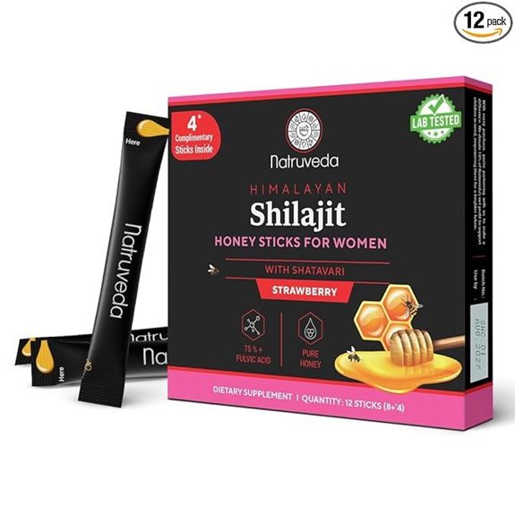 Natruveda Shilajit Honey Sticks for Women 12
