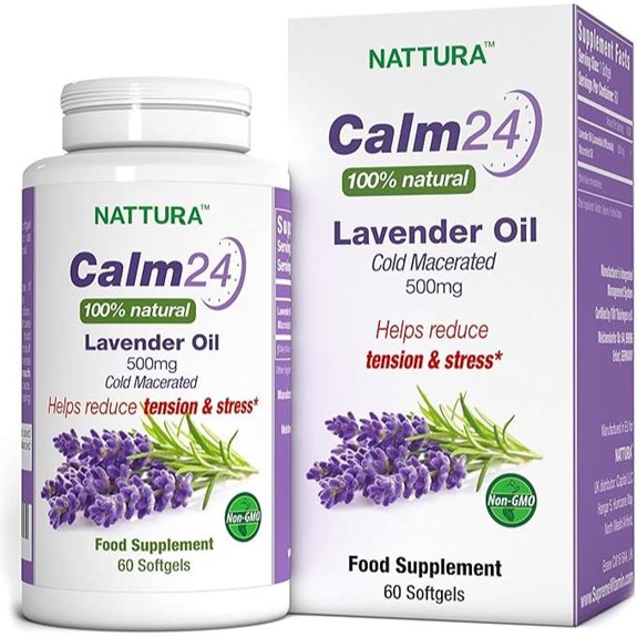 Nattura Calm Aid Lavender Oil Softgels 500mg