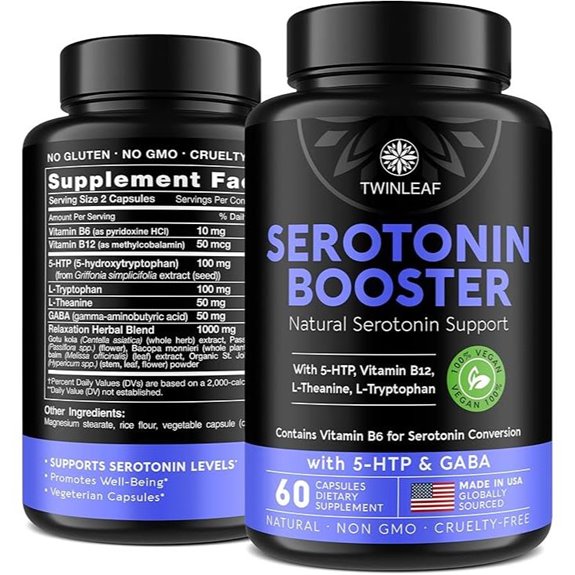Natural Serotonin Booster Supplement with 5-HTP B6 B12