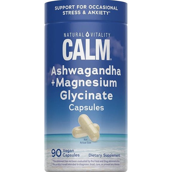 Natural Vitality Calm Ashwagandha + Magnesium Capsules