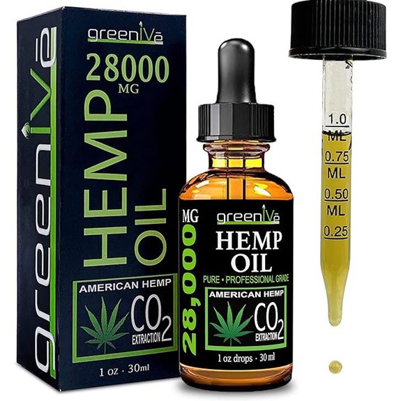 GreenLife Hemp Drops 28,000mg: Naturally Grown Oil Drops