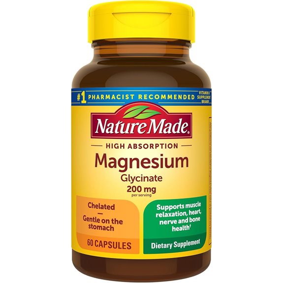 Nature Made Magnesium Glycinate 200 mg Supplement (60 Capsules)